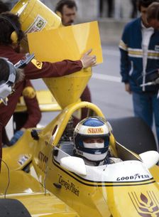 Keke Rosberg in a Fittipaldi-Cosworth F7, British Grand Prix, Brands Hatch, 1980