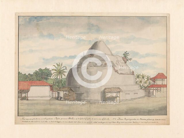 Kelaniya Stupa in Ceylon, 1785. Creator: Jan Brandes.