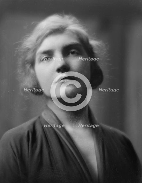 Kelly, Madeline, Miss, portrait photograph, 1917. Creator: Arnold Genthe.