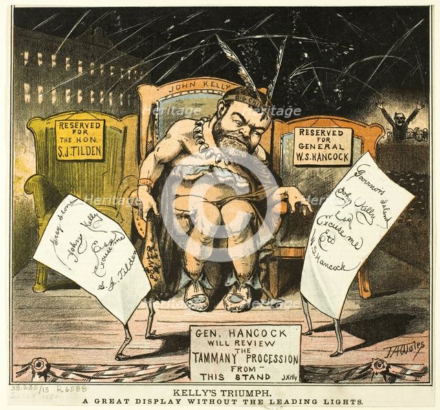 Kelly's Triumph, from Puck, published September 29, 1880. Creator: James Albert Wales.