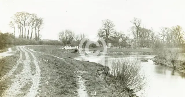 Kelmscott Manor: From the Thames, 1896. Creator: Frederick Henry Evans.