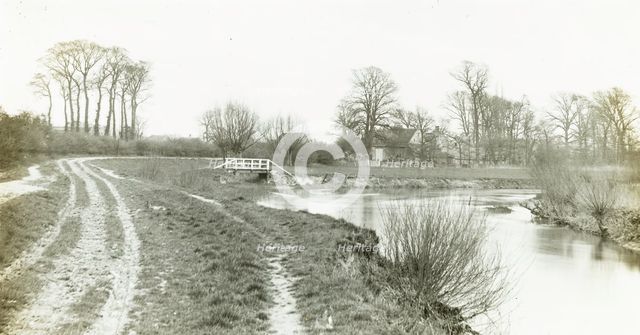 Kelmscott Manor: From the Thames, 1896. Creator: Frederick Henry Evans.