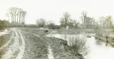 Kelmscott Manor: From the Thames, 1896. Creator: Frederick Henry Evans