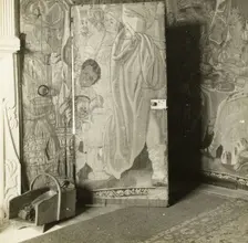 Kelmscott Manor: In the Tapestry Room, 1896. Creator: Frederick Henry Evans