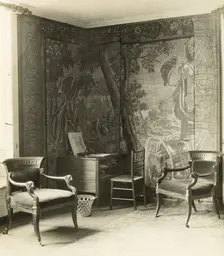Kelmscott Manor: In the Tapestry Room, 1896. Creator: Frederick Henry Evans