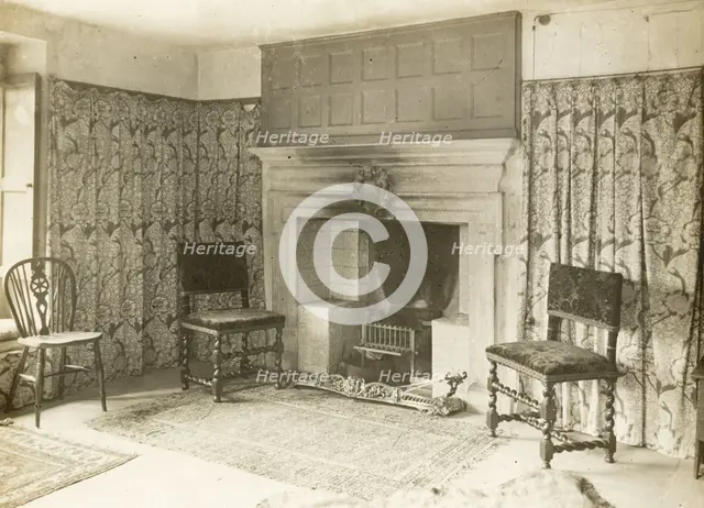 Kelmscott Manor: The Green Room, 1896. Creator: Frederick Henry Evans.