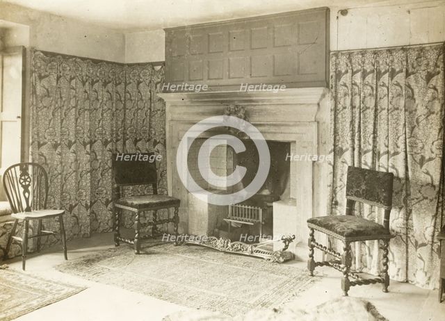 Kelmscott Manor: The Green Room, 1896. Creator: Frederick Henry Evans.