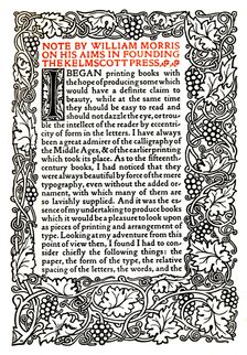 Kelmscott Press: Page printed in the Golden Type c.1895, (1914). Artist: William Morris