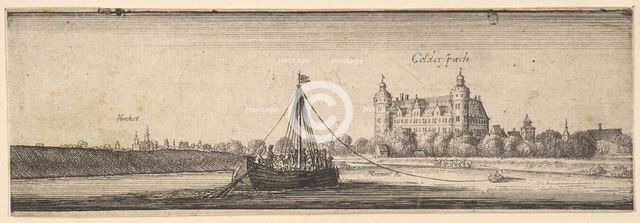 Kelsterbach Castle near Höchst am Main, 1642-44. Creator: Wenceslaus Hollar.