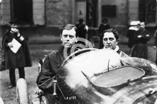 Kenelm Lee Guinness behind the wheel of a Sunbeam c1913-c1924. Artist: Unknown