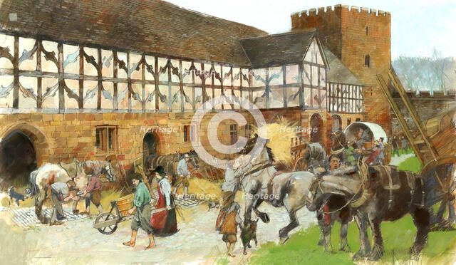Kenilworth Castle Stables, (c1990-2010). Artist: Ivan Lapper.