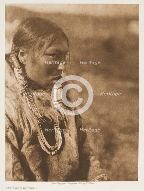 Kenowun, Nunivak, 1928. Creator: Edward Sheriff Curtis.