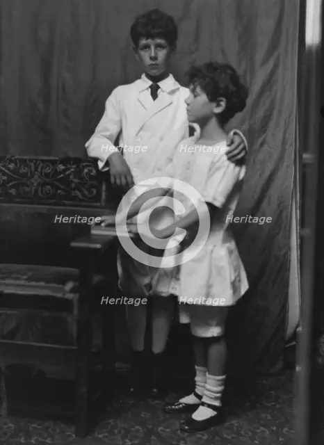 Kennerley, Richard and Morley, portrait photograph, 1912 or 1913. Creator: Arnold Genthe.