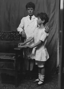 Kennerley, Richard and Morley, portrait photograph, 1912 or 1913. Creator: Arnold Genthe