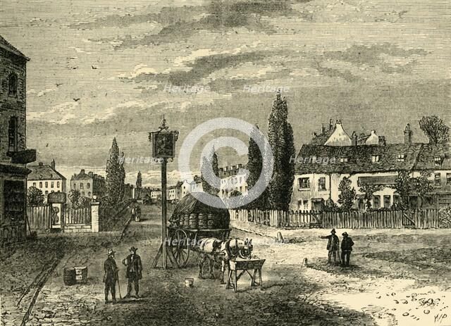 'Kennington, from the Green, 1780', (c1878). Creator: Unknown.