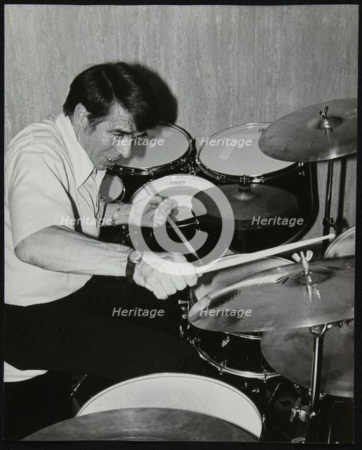 Kenny Clare playing the drums, London, 1978. Creator: Denis Williams.