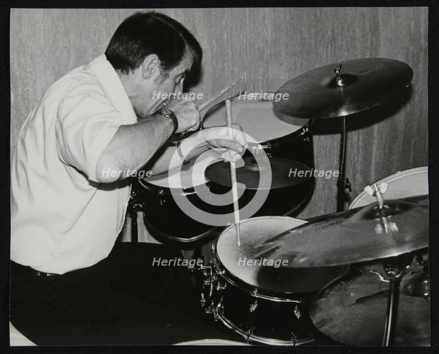 Kenny Clare playing the drums, London, 1978. Creator: Denis Williams.