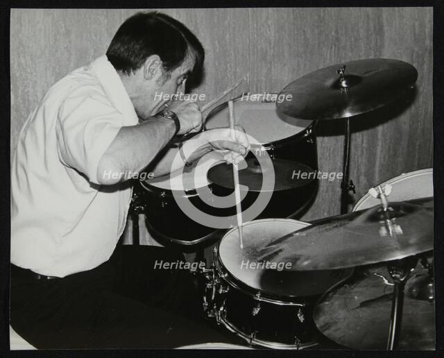 Kenny Clare playing the drums, London, 1978. Artist: Denis Williams