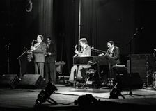 Kenny Burrell, Jon Faddis, Frank Foster, Jimmy Smith, Philip Morris Jazz Festival, London, Nov 1985. Creator: Brian O'Connor