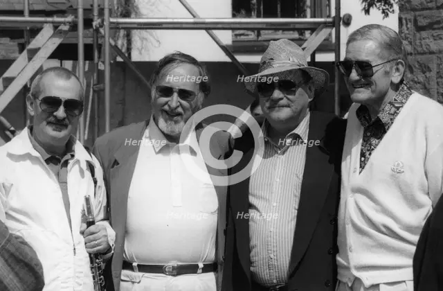 Kenny Davern, Brian Peerless, Warren Vache, Ralph Sutton, Brecon, 1994. Creator: Brian Foskett.