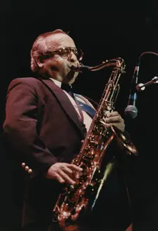 Kenny Hing, Count Basie Band, Dominion Theatre, London, 1990. Creator: Brian Foskett