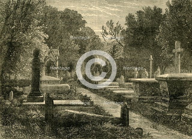 'Kensal Green Cemetery', c1876. Creator: Unknown.