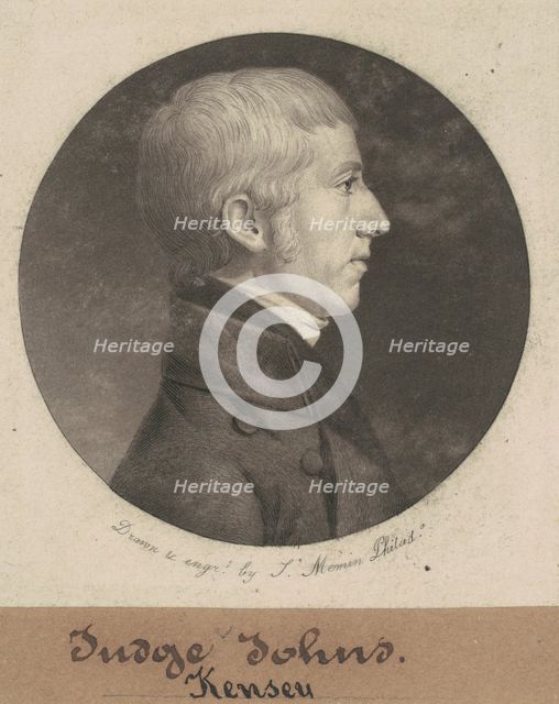 Kensey Johns, 1802. Creator: Charles Balthazar Julien Févret de Saint-Mémin.