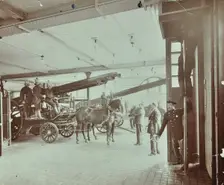 Kensington Fire Station, No 13 Old Court Place, Kensington, London, 1905
