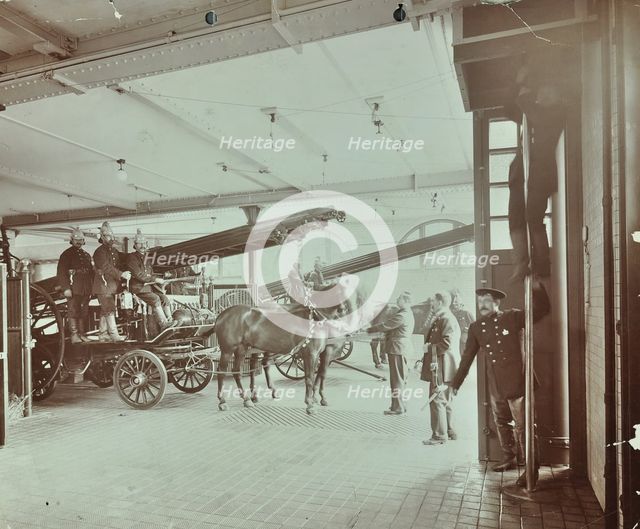 Kensington Fire Station, No 13 Old Court Place, Kensington, London, 1905. Artist: Unknown.