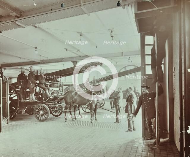 Kensington Fire Station, No 13 Old Court Place, Kensington, London, 1905. Artist: Unknown.