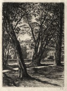 Kensington Gardens, 1859. Creator: Francis Seymour Haden (British, 1818-1910)