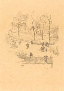 Kensington Gardens, 1896. Creator: James Abbott McNeill Whistler