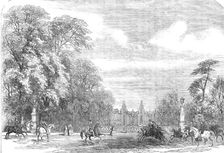Kensington Gardens - the Coalbrookdale Gates, Rotten Row, 1854. Creator: Unknown