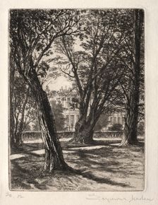 Kensington Gardens (The Small Plate), 1859. Creator: Francis Seymour Haden (British, 1818-1910)