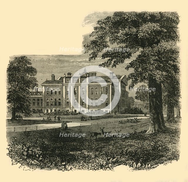 'Kensington Palace, from the Gardens', c1876. Creator: Unknown.