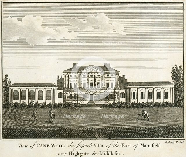 Kenwood House, Hampstead, London, 1770. Artist: Roberts.