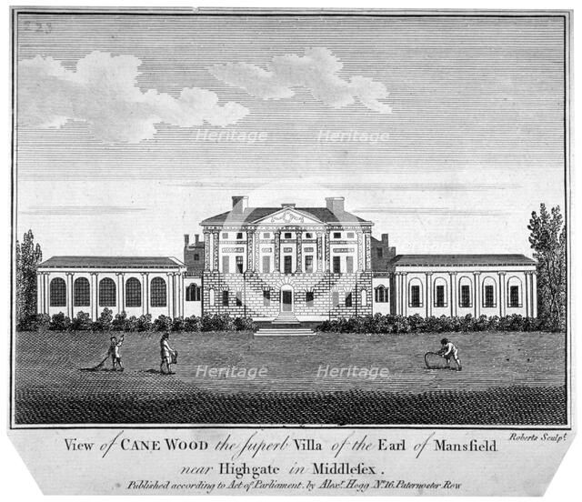 Kenwood House, Hampstead, London, c1778-1805. Artist: J Roberts
