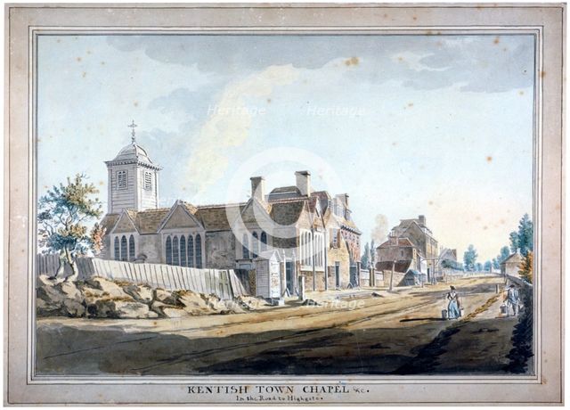 Kentish Town Chapel, London, c1784. Artist: Anon
