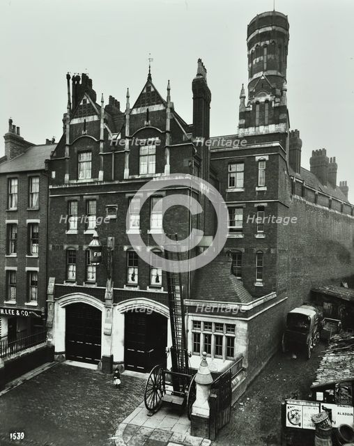 Kentish Town Fire Station, No 3a Fortress Walk, St Pancras, London, 1903. Artist: Unknown.