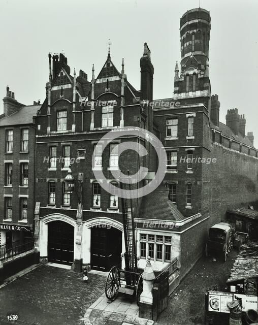Kentish Town Fire Station, No 3a Fortress Walk, St Pancras, London, 1903. Artist: Unknown.