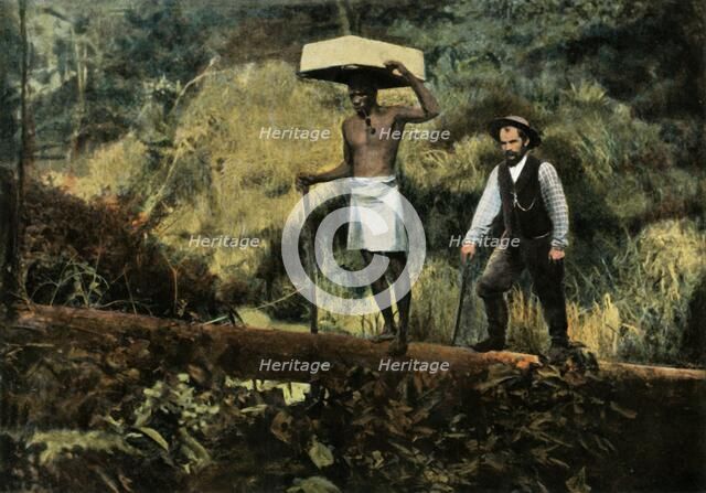 'Kentzer (Chercheurs D'Or En Promenade)', (Prospecting for Gold), 1900. Creator: Unknown.