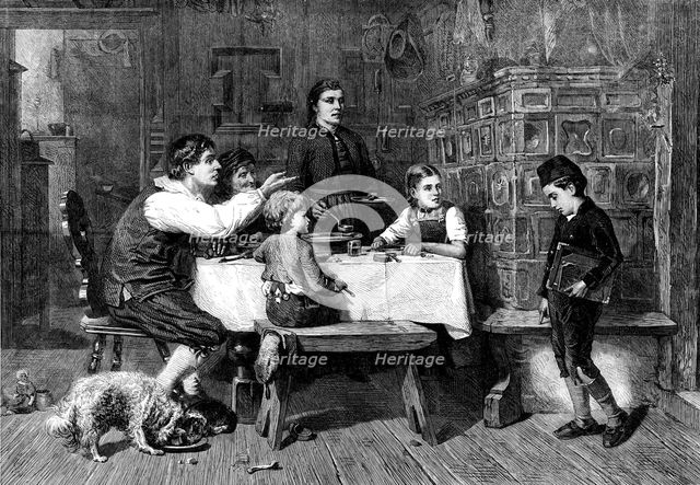 "Kept In", by Julius Geertz, 1871. Creator: Unknown.