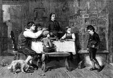 "Kept In", by Julius Geertz, 1871. Creator: Unknown