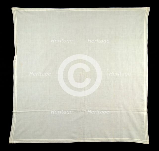 Kerchief, American, 1840. Creator: Unknown.