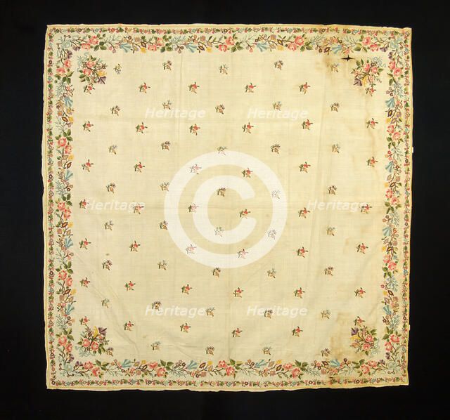Kerchief, Russian, 1740-70. Creator: Unknown.