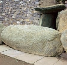 Kerbstone at the entrance to a passage grave, 26th century BC