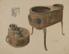 Kerosene Lamp Heater, c. 1942. Creator: Samuel Faigin