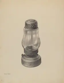 Kerosene Lantern, c. 1939. Creator: Amelia Tuccio