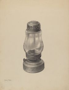 Kerosene Lantern, c. 1939. Creator: Amelia Tuccio