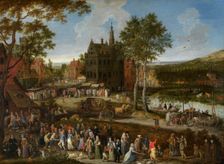 Kermis in a Flemish village, 1687. Creator: Gysels (Gijsels), Peeter (1621-1691)